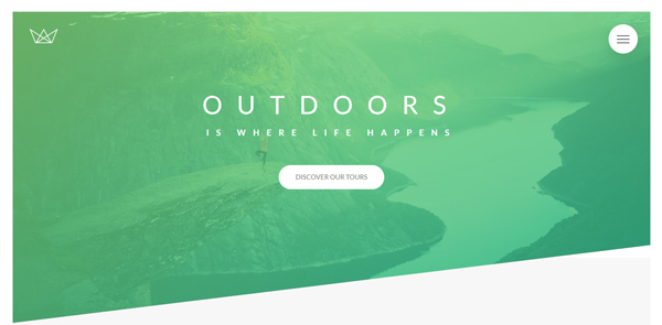 Screenshot of website